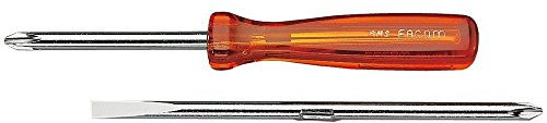 FACOM - Tournevis avec Lame Interchangeable - AMS - Pointe Plate et Phillips - Longueur 165 mm - Chromée Polie - Outillage à Main - Convient à un Usage Professionnel