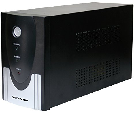 Mediacom M-UPS1000M Alimentatore di continuità (UPS) 1000 VA 4 Uscita(e) AC - Alimentatori di continuità (1000 VA, 600 W, 220 V, 230 V, 220 V, 230 V)
