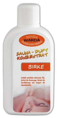 Warda Saunaaufguss Birke Konzentrat 1.000 ml Flasche, Qualitätsöl, Markenöl 1Liter
