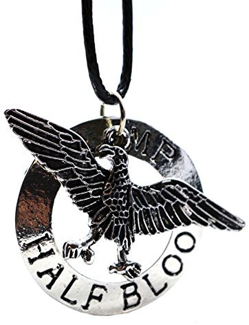 Beaux Bijoux Pendentif inspiré du livre Percy Jackson Le Dernier Olympien Motif aigle et inscription Camp half blood