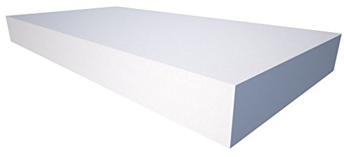 Akustikschaum Plattenabsorber glatt aus Basotect® weiß - 4Stück/1m² - 50cm x 50cm x 5cm