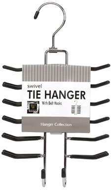 Whitmor 6-1/2 in. H x 1-3/16 in. W x 11-9/16 in. L Chrome Sliding Tie Rack 1 pk