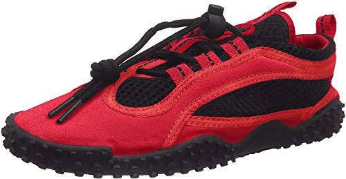 Playshoes Unisex badskor, surfskor, Röd röd 8-40 EU
