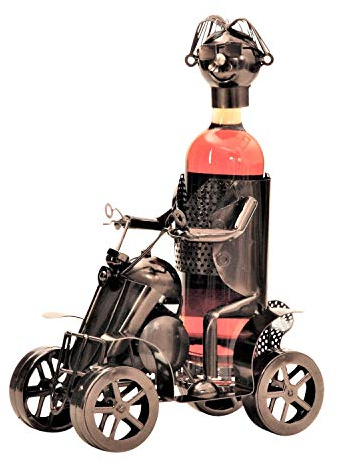 Flaschenhalter Quad aus Metall cooler Flaschenständer Weinhalter Metallständer Geschenk