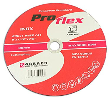 Connect 32070 Schleifscheiben Abracs, dünn, 230 x 1,8 mm, 5 Stück