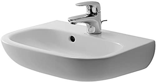 Duravit 07054500002 Waschbecken zur Wandmontage, Keramik, Weiß, 450 mm