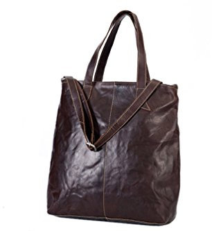 Alpenleder Handtasche - IMPERIA (Handgefertigt) - Nachhaltiges Bio-Leder aus regionaler Landwirtschaft | Henkeltasche leder, Handtasche damen Mittelgroß *Fair Produziert* (33x38x12, Brandy)