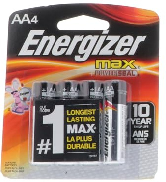 Confezione da 2 Energizer E91BP-4 Batterie alcaline AA 4 batterie per Confezione
