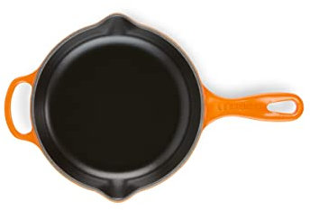 LE CREUSET Signature Gusseisen Brat- und Servierpfanne, Rund, Ø 20 cm, Für alle Herdarten inkl. Induktion geeignet, 1,51 kg, Ofenrot, 20182200900422