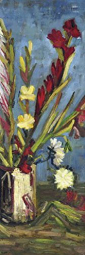 1art1 Vincent Van Gogh Vase Mit Gladiolen, 1886, 1-Teilig Fototapete Poster-Tapete 250x79 cm