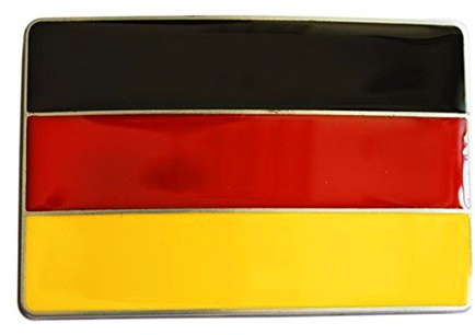 eeddoo® Gürtelschnalle Flagge - Deutschland - Germany (Buckle für Wechselgürtel für Damen und Herren | Belt Frauen Männer Oldschool Rockabilly Metall Biker Western Trucker Casino Skull)