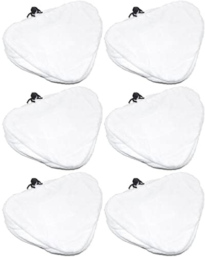 6 x Steam Mop Microfibre Cleaning Pads compatible with Morphy Richards