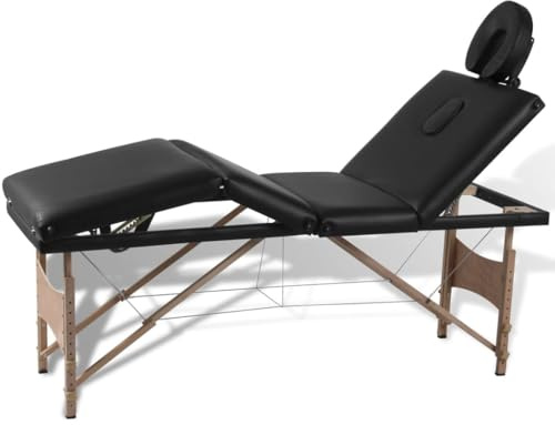 vidaXL Massagetisch Massageliege Bank Kosmetik Therapieliege 4 Zonen mit Tasche