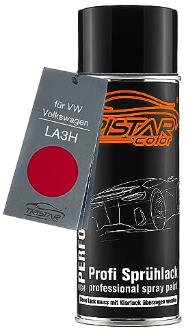 TRISTARcolor Billack Spridburk för VW/Volkswagen LA3H Salsa Red/Rojo Asiatico Spridburk för grundfärg 400 ml