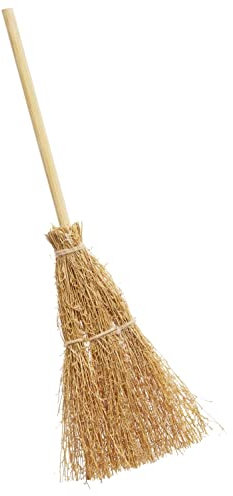 Escoba de 15 cm, color natural