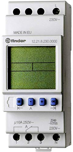 FINDER serie 12 - Interruttore orario settimanale commutato 16a 230vac