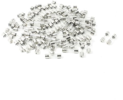 sourcing map 100 Uds 250 Voltios 20Amp Rápido Soplado Tipo Vidrio Tubo Fusibles 5 x 20mm (Paquete 100)