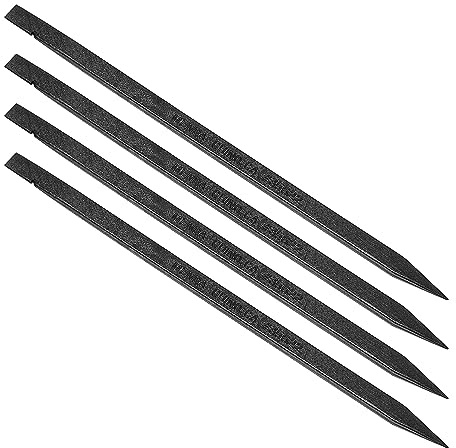 sourcing map 4 Pcs Plastic Spudger Tool, Reusable Spludger Pointed Flat Head Pry Bar Open Repair Tools for Smartphones Cellphone Computer, Anti-Static Spudger Set for Tablet Laptop Black