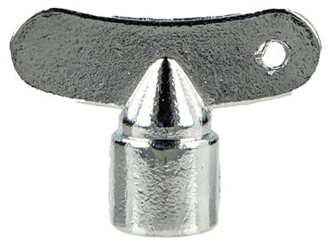 tecuro Steckschlüssel mit 6 mm Innenvierkant für Auslaufventile und Zapfhähne mit Steckschlüsseloberteil, verchromt