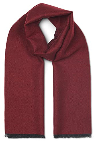 LOVARZI Hombre Mujer Bufanda en lana merino - Roja Bufanda para hombre y damas - Regalos para ella
