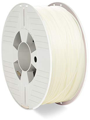 Verbatim PLA-filament 3D-tryck, 1,75 mm, 1 kg, högpresterande polyactid-filament för materialextrusion, för 3D-skrivare och 3D-penna, filament för 3D-skrivare av PLA, 1 spole 335 m, naturlig
