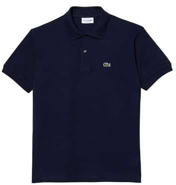 Lacoste Men's Classic Fit L.12.12 Original Piqué Polo Shirt, Navy Blue, Medium