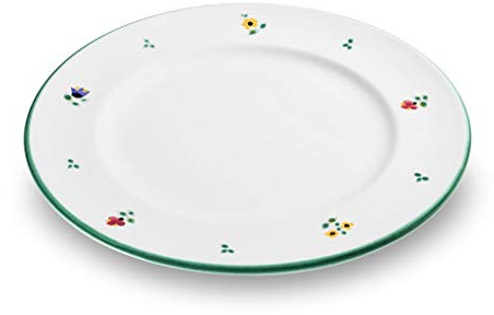 GMUNDNER KERAMIK Speiseteller Gourmet Durchmesser : 27 cm Streublume Geschirr, handgemacht in Österreich