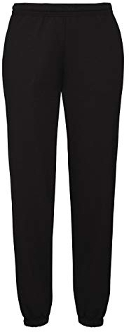 Fruit of the Loom Pantalon de jogging classique à élastiques au niveau des chevilles - Noir - X-Large