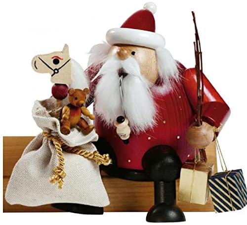 KWO Smoking Man Figurine, Santa Claus, 16 cm
