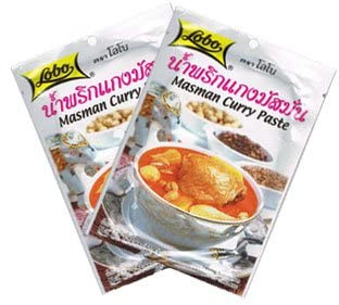 Thai Masman Curry Paste Lobo Brand 2x 50g Packets
