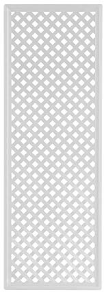 Videx-Sichtschutzwand Kunststoff, Coventry-Diamant, 65 x 185cm, weiß