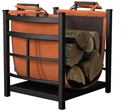 Panacea Products 15245 Mission Log Bin with Log Carrier,green