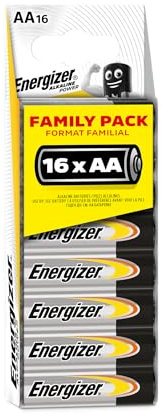 Energizer Alkaline Power AA Batteries - Pack of 16