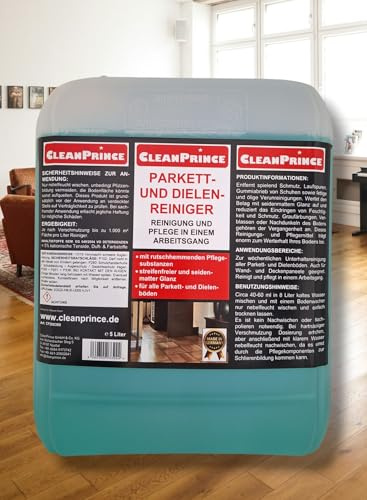 5 Liter 5000 ml Parkettreiniger Parkett und Dielen Grund Reiniger Holzreiniger Dielenreiniger Dielenböden
