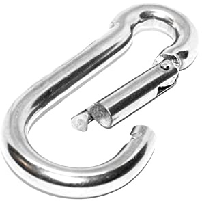 DRS Karabiner Edelstahl 5 Stück Edelstahlkarabiner V4A Standard