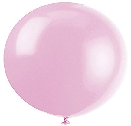 Riesen-Latex-Party-Luftballons - 90 cm - Pastellrosa - 6er-Pack