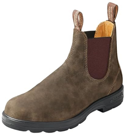 BLUNDSTONE Classic Comfort 585, Unisex-Erwachsene Chelsea Boots, Braun (Rustic Brown), 47 EU (12 UK)