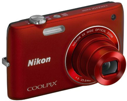 Nikon Coolpix S4150 Digitalkamera (14 Megapixel, 5-fach opt. Zoom, 7,5 cm (3 Zoll) Display, HD-Video, bildstabilisiert) rot