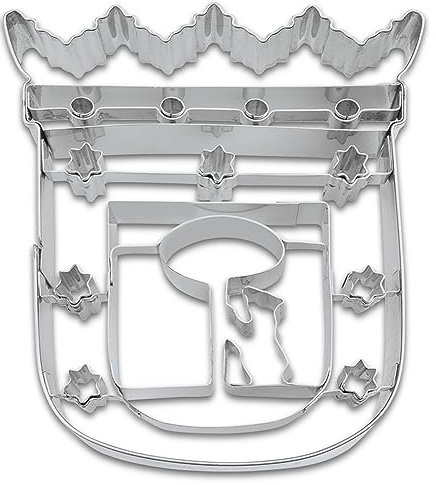 Madrid Wappen 9 cm Edelstahl
