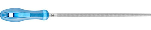 PFERD 10 Round File - DIY Packaged Bastard Cut, with Handle