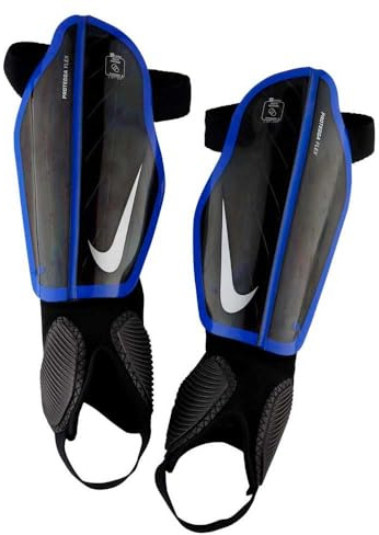 Nike Nk Prtga Flex Grd Schienbeinschoner, Unisex, Erwachsene L schwarz (Black/Racer Blue/Metallic Silver)
