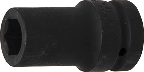 BGS 5500-24 | Kraft-Steckschlüssel-Einsatz Sechskant, tief | SW 24 mm | Antrieb Innenvierkant 25 mm (1) | Länge 90 mm | Chrom-Molybdän-Stahl | phosphatiert | für Hand- und Schlagschrauberbetrieb