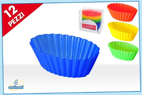 Set 12 pirottini in silicone a forma di barchetta