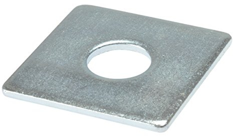 Forgefix 10SQPL5010 - Cinc plateado cuadrado arandelas