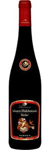 6 Flaschen Schwarze Mädchentraube, Merlot, QmgH,rot a 750ml