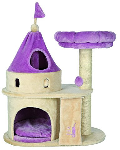 Trixie My Kitty Darling Kratzschloss, 90 cm, beige/flieder