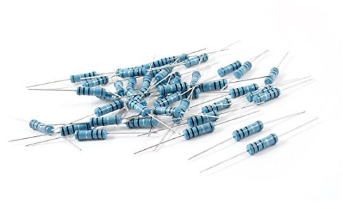 sourcing map 30Stk 1% Toleranz 1 Ohm Widerstand durch Loch Metall Oxide Folie Widerstand