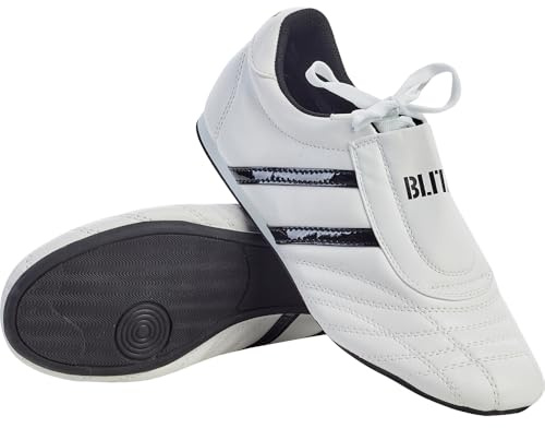 Blitz Martial Arts Training Shoes - White/Black - UK 6