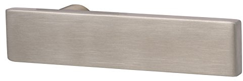 Alpertec Drückerpaar Malibu Edelstahlfarbig lackiert Vierkant passend zu flaches Langschild- und Rosttenpaar, 8mm, 32458330K1