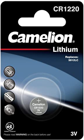 McPower Lithium-Knopfzelle CR-1220 3,0V, 12,5x2,0mm, 1er-Blister